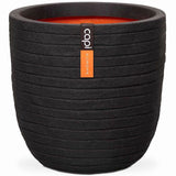 Capi Capi Flowerpot Nature Row 35x34 cm Black Kblro932