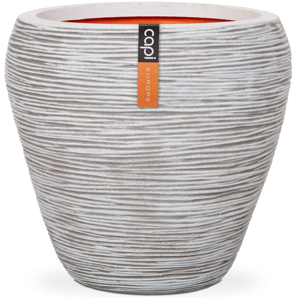 Capi Flowerpot Nature Rib Taps 42x38 cm ivoire -colore kofi362