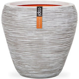 Capi Flowerpot Nature Rib Taps 42x38 cm ivoire -colore kofi362