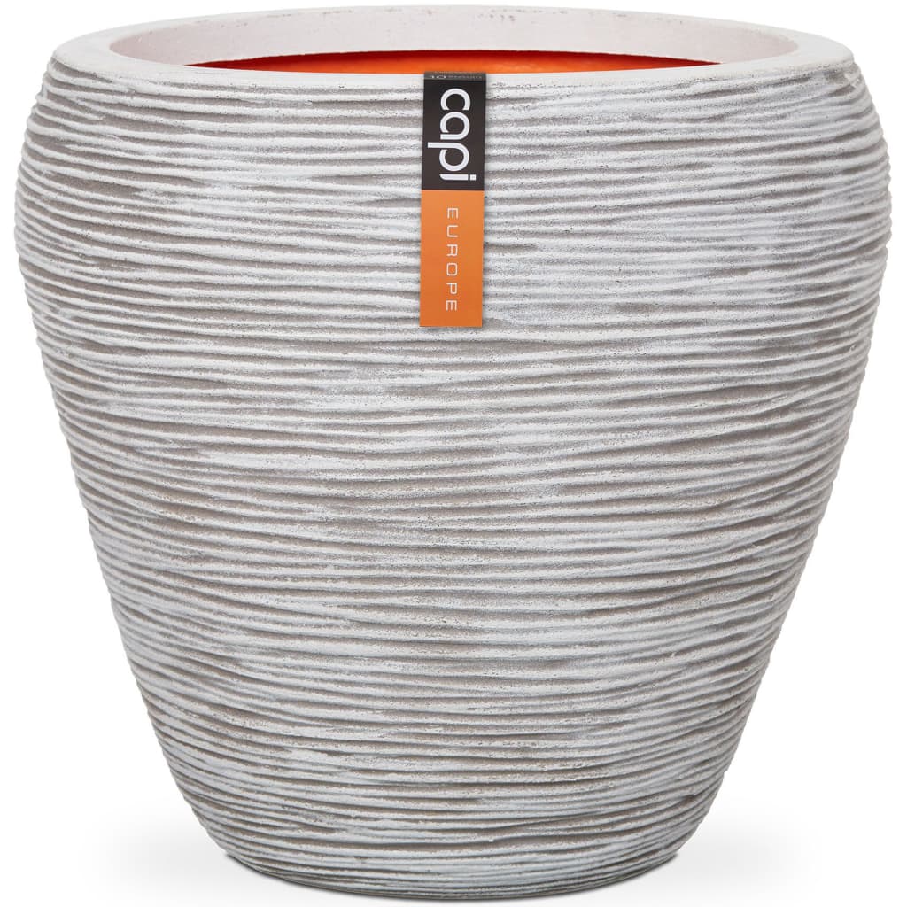 Capi Capi Flowerpot Nature Ribs Taps 42x38 cm Kofi362 colorato in avorio