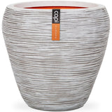 Capi Capi Flowerpot Nature Ribs Taps 42x38 cm Kofi362 colorato in avorio