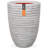Capi Flowerpot Nature Row Elegant Low 36x47 cm Ivory -colored Krwi782