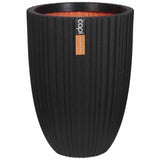 Capi Capi Flowerpot Urban Tube Elegantna nizka 46x58 cm črna KBLT783