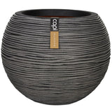 Capi Capi Flowerpot Nature Rib Spherical 62x48 cm antracit Kofz271