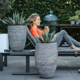 Capi Capi Flowerpot Nature Rib Elegant Deluxe 40x60 cm anthracite pkofz1131