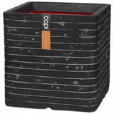 Capi Planter Nature Row Square 30x30 cm anthracite krwz902