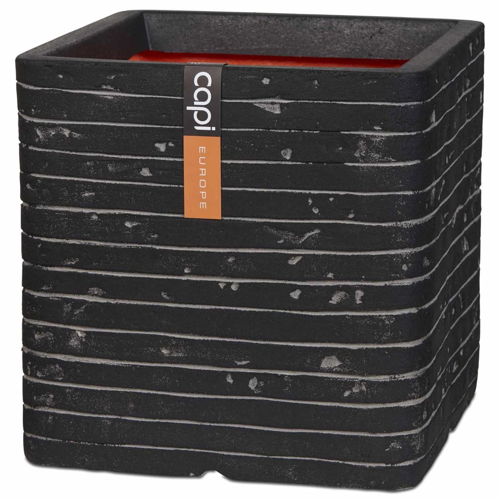 Capi Capi Planter Nature Row Square 40x40 cm Anthracite Krwz903