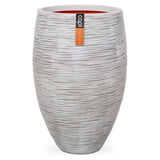 Capi Flowerpot Nature Rib Elegant Deluxe 45x72 cm Ivory -Colored