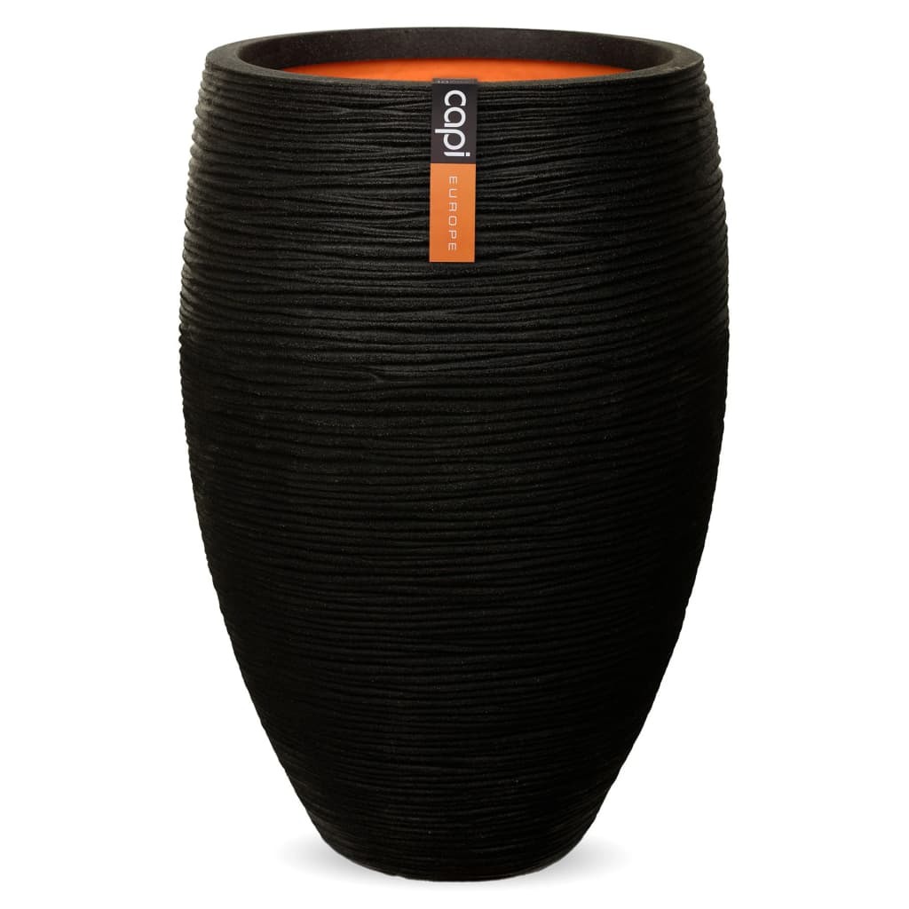 Capi Capi Flowerpot Nature Rib Elegante Deluxe 45x72 cm Nero