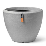 Capi Flowerpot Arc Granite Couche conique 60x48 cm colorée ivoire