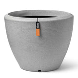 Capi Capi Flowerpot łuk granit zwężający się niski 34x25 cm w kolorze kości słoniowej