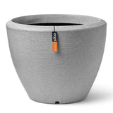 Capi Flowerpot Arc Granite Coniquement bas 34x25 cm Couleurs ivoire
