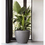 Capi Flowerpot Arc Granite Couche conique 60x48 cm anthracite -colored