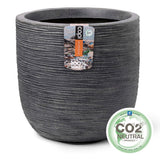 Capi Planter Wash Rib 43x41 cm Gray