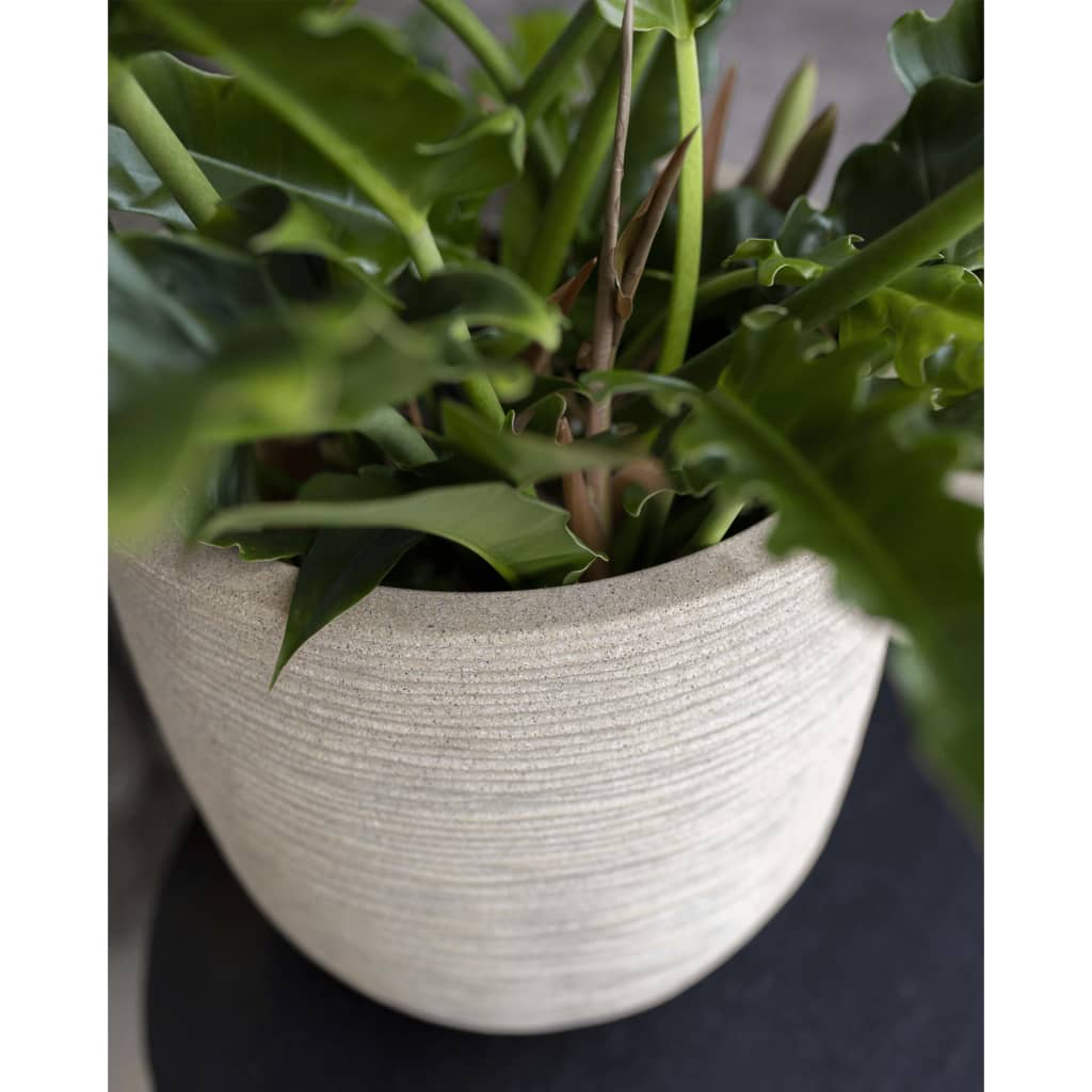 Capi Flowerpot déchet la nervure 35x34 cm Terrazzo beige