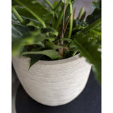 Capi Planter Wash Rib 43x41 cm Terrazzo Beige