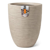 Capi Planter Rib Rib Elegant Low 46x58 cm Terrazzo Beige
