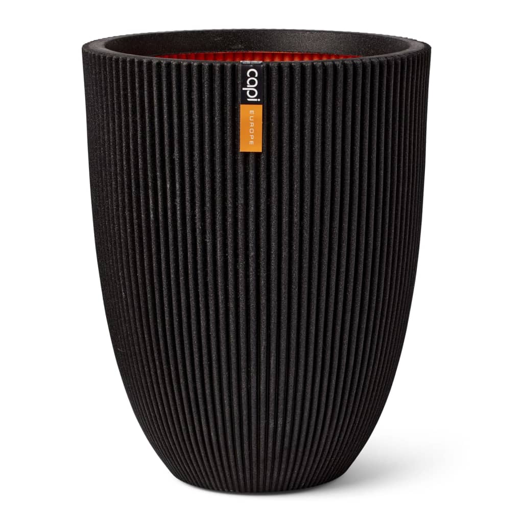 Capi Capi Flowerpot Groove Elegant 34x46 cm svart