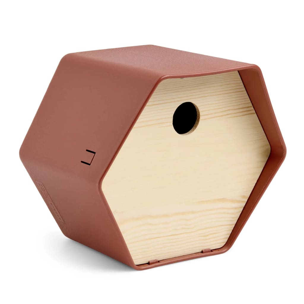 Capi Birdhouse Hive 1 trou rond 19x23x20 cm brun