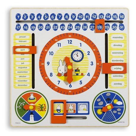 MIFFY WOODEN Calendar horloge 30 cm