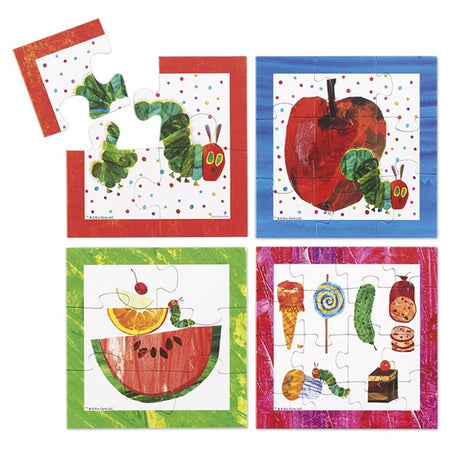 Jouets Bambolino, chenille, puzzle jamais assez, 4 en 1