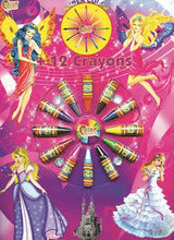 Livre de coloriage + crayons de lavage. 4 essieux 12 pièces