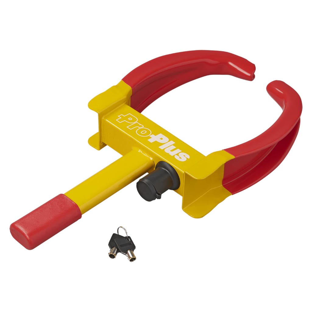 Proplus Wheel Clamp Universal Max. Bande passante 26,5 cm rouge jaune