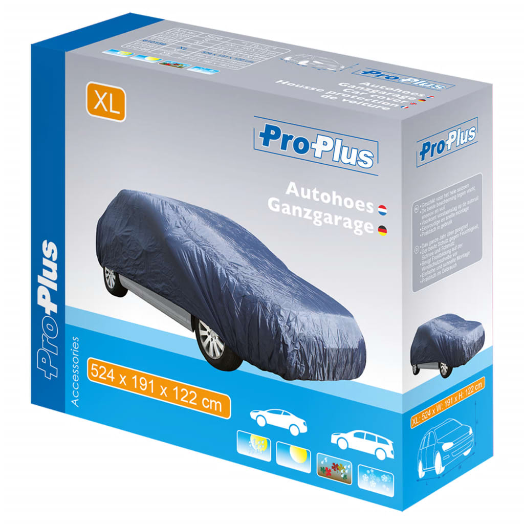 ProPlus Autohoes XL 524x191x122 cm donkerblauw