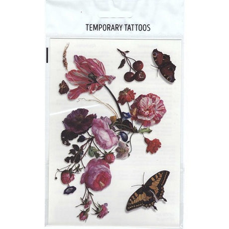 Tatouages ​​temporaires basiques fleurs 10 pièces