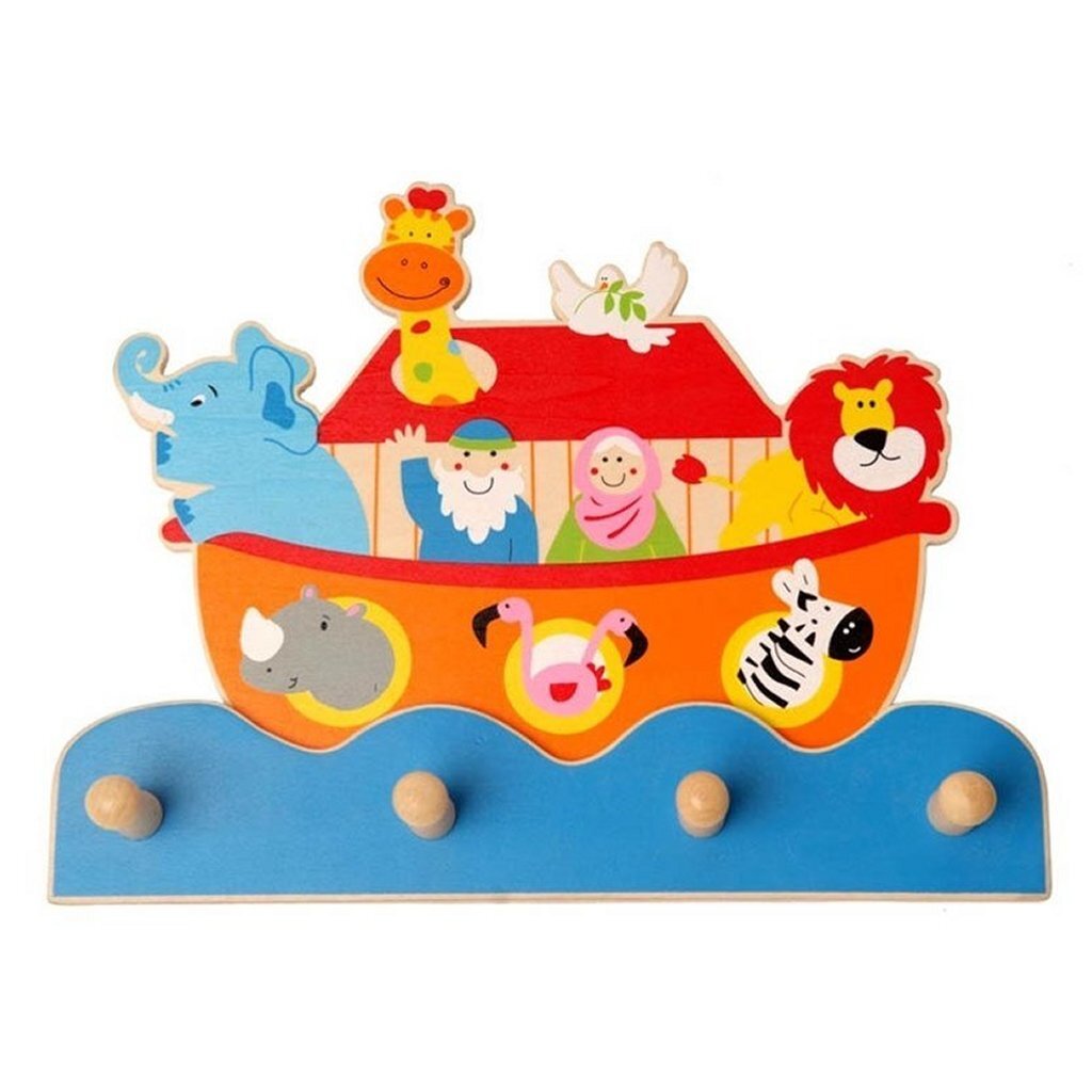 Portemanteau Arche de Noé en bois Simply for kids