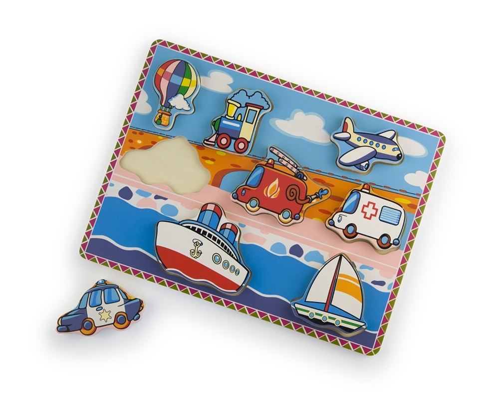 Puzzle de véhicules en bois Simply for Kids