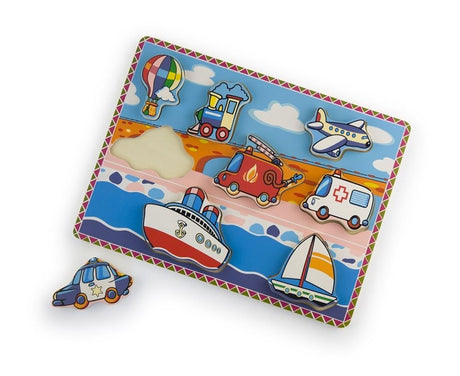 Puzzle de véhicules en bois Simply for Kids