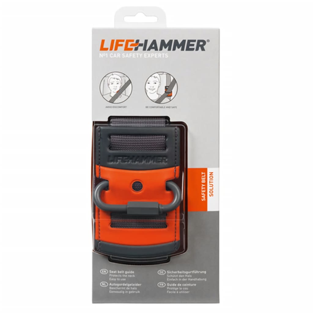 Lifehammer gordelgeleider rood en zwart