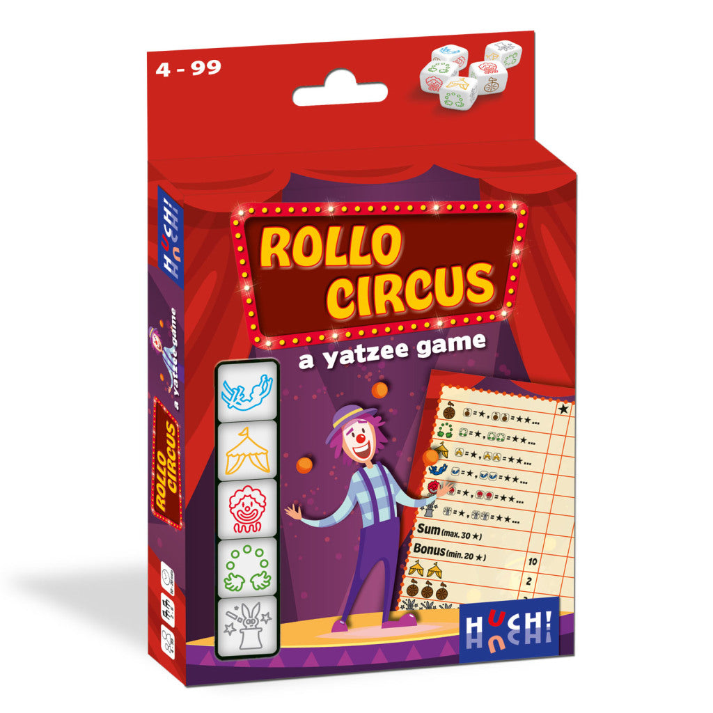 Igra asmodee rollo yatzee circus dice