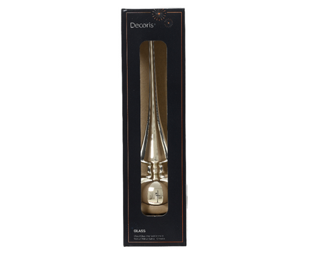 Decoris Peak verre brillant 26cm argent