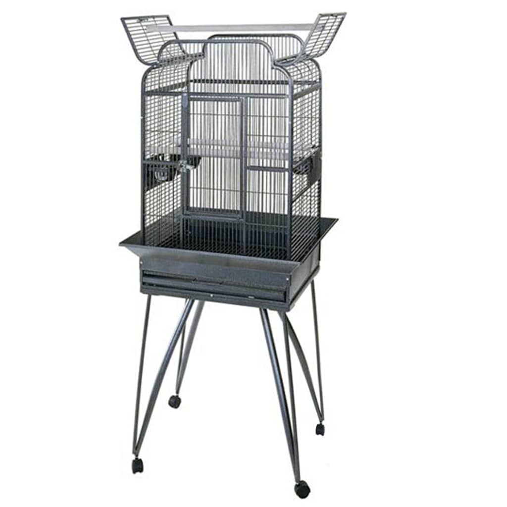 Strong Strong Parrot Cage Villa Andrea 68x55x160 cm Silver Grey 93022