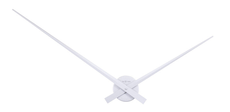 Nexttime ne-2269zi horloge murale dia. 85 cm, aluminium, argent, aiguilles