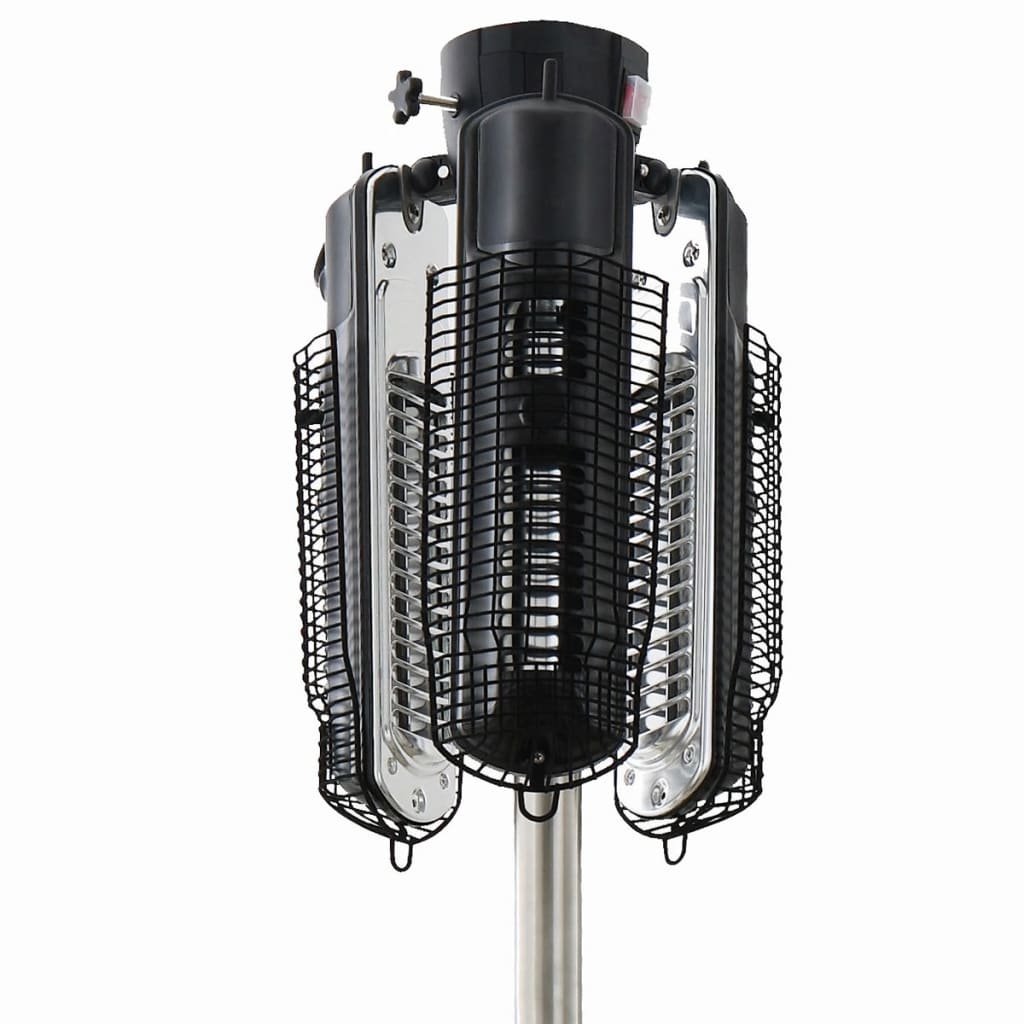 Chauffage parasol du soleil 2000 w halogène noir et argent Ph10