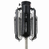 Chauffage parasol du soleil 2000 w halogène noir et argent Ph10
