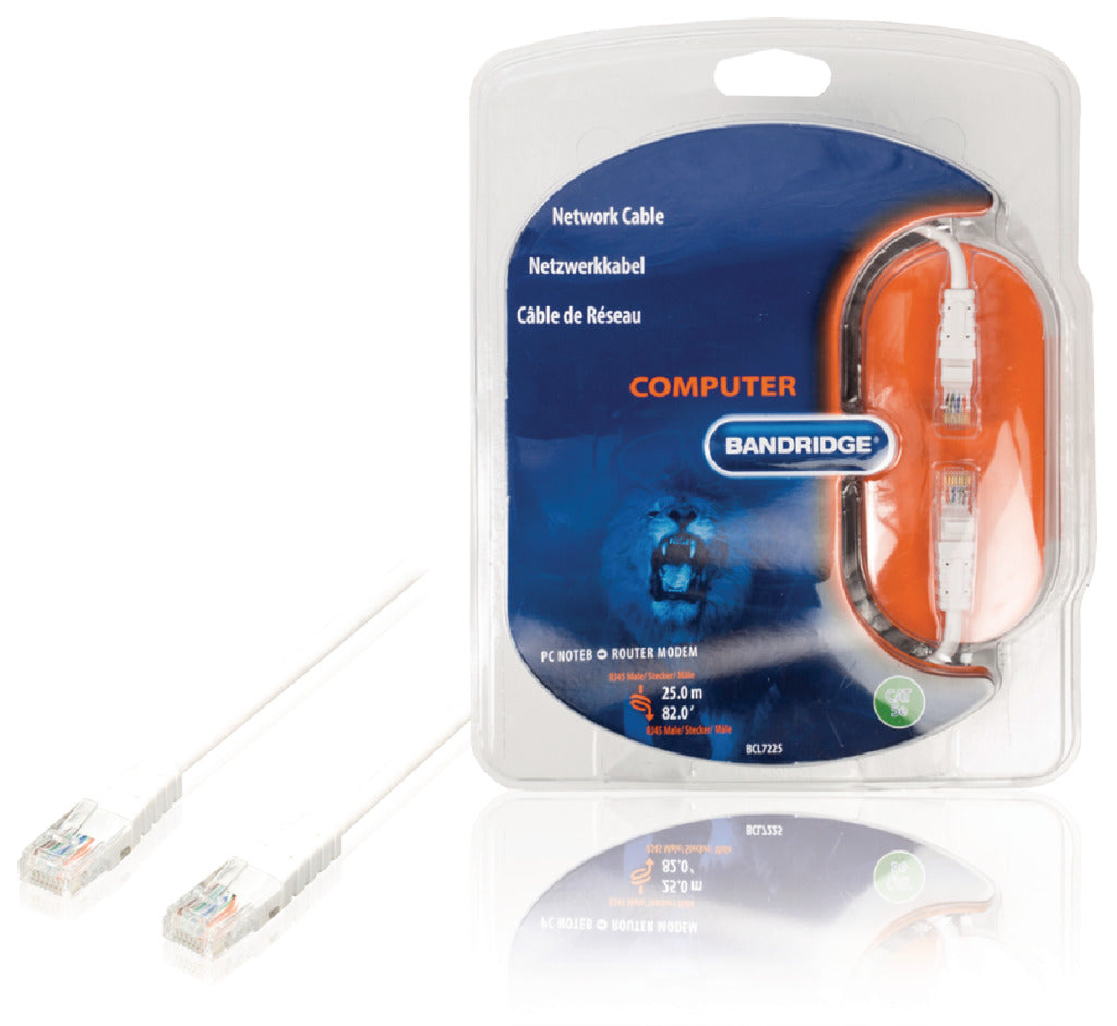 Bandridge bcl7225 câble réseau multimédia 25,0 m