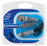 Bandridge bal4600 câble subwoofer 2x rca mâle - rca femelle 0,20 m bleu