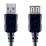 Bandridge USB 2.0 a mâle vers USB 2.0 a femelle 2 m noir