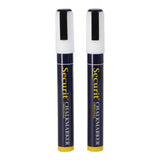 Marqueurs à craie Quantore securit 2-6 mm blanc 2 pièces
