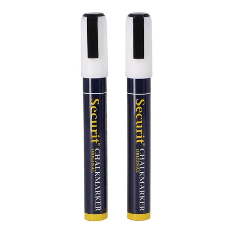 Marqueurs à craie Quantore securit 2-6 mm blanc 2 pièces