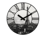 Nexttime ne-3004 horloge murale dia. 39 cm, plastique, 3d, gris, #039;la ville #039;