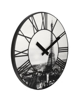 Nexttime ne-3004 horloge murale dia. 39 cm, plastique, 3d, gris, #039;la ville #039;