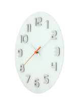 Nexttime ne-8817wi horloge murale dia. 30 x 3,5 cm, verre, blanc, 'classy round'