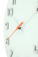 Nexttime ne-8817wi horloge murale dia. 30 x 3,5 cm, verre, blanc, 'classy round'