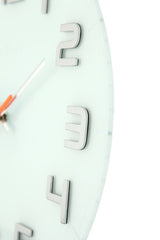Nexttime ne-8817wi horloge murale dia. 30 x 3,5 cm, verre, blanc, 'classy round'