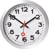 Nextime nextime ne-3998ar wandklok dia. 19 cm, geborsteld aluminium, 'station'